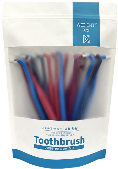 위덴 앤드터프트칫솔 세이브팩 미세모, 1개, 20개입, 5mm