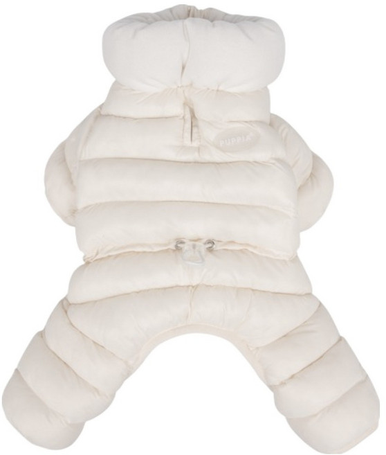 퍼피아 반려동물 벨로아 올인원 패딩 JP1981, 아이보리, 1개