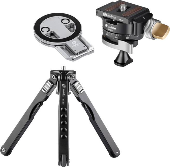 레오포토 스파이더 미니삼각대 + 볼헤드 + 맥세이프 스마트폰 스탠드 실버 세트, 1세트, MT-03 + MBC-20 + PM-05-SL
