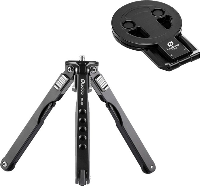 레오포토 스파이더 미니삼각대 + 맥세이프 스마트폰 스탠드 블랙 세트, 1세트, MT-03 + PM-05-BK