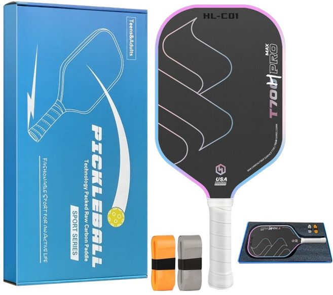 Togram Plus 匹克球 T700 碳纖維 專業用球拍, 1個, C01