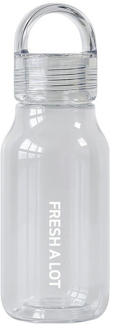 프레쉬어랏 트라이탄 핸들캡 에어 보틀, 클리어, 430ml, 1개