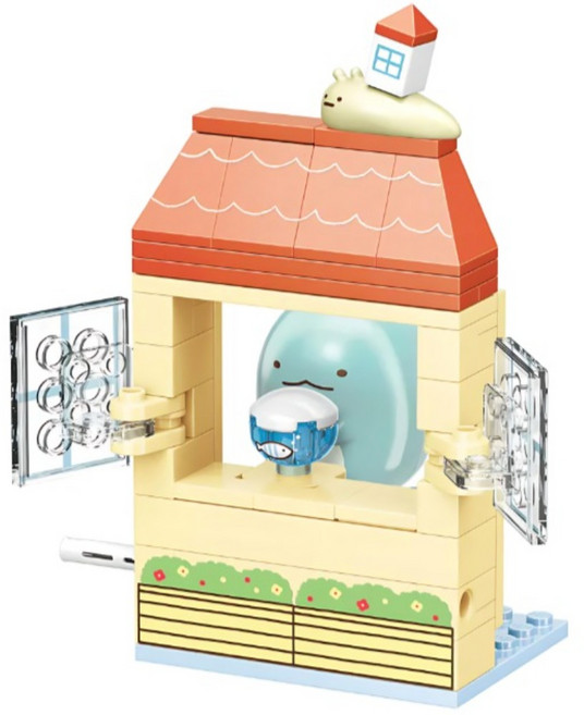 KEEPPLAY 奇妙積木 角落小夥伴 小窗口系列 積木, 1個, 蜥蜴 多色