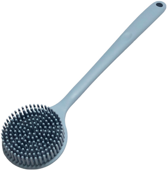 블랙조인 양면 실리콘 바디 브러쉬, 블루, 1개