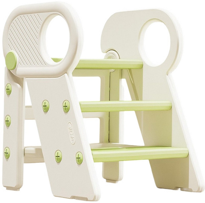 Mellowdoudou 幼兒用折疊式三階腳踏凳, 綠色, 1個