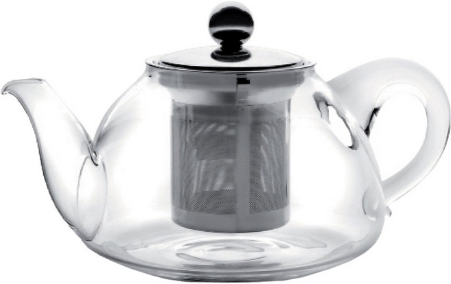 ibili Kristall玻璃濾茶壺, 1個, 800ml, 銀色 + 透明色