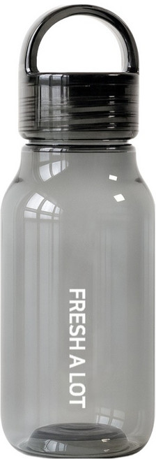 프레쉬어랏 트라이탄 핸들캡 에어 보틀, 블랙, 430ml, 1개