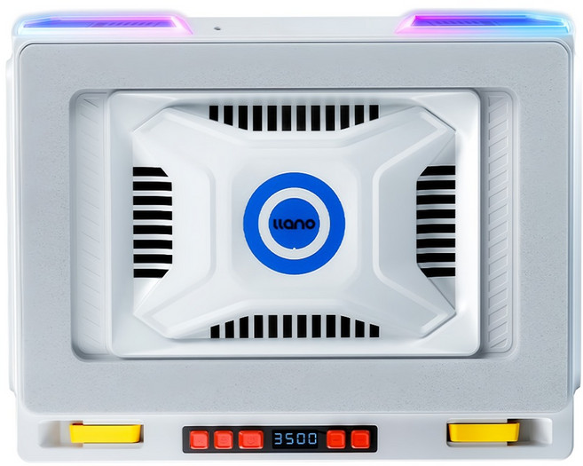 Llano V10 Pro版筆記型電腦散熱器 HUB RGB, 1個, 灰白色