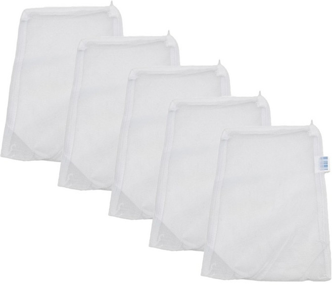 샘아쿠아 리프레쉬 지퍼 미세 여과재망 화이트, 5개