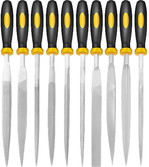 OON 이지그립 야스리 쇠줄 10종 x 160mm, 1세트