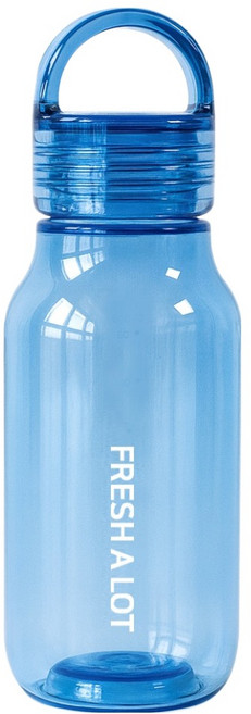 프레쉬어랏 트라이탄 핸들캡 에어 보틀, 블루, 430ml, 1개