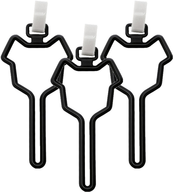 그린허그 강아지 배변봉투 핸즈프리 풉백 홀더, 블랙, 3개, 1개입