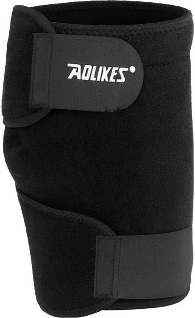 AOLIKES 奧力克斯 纏繞式小腿護套 7966, 黑色, 1個