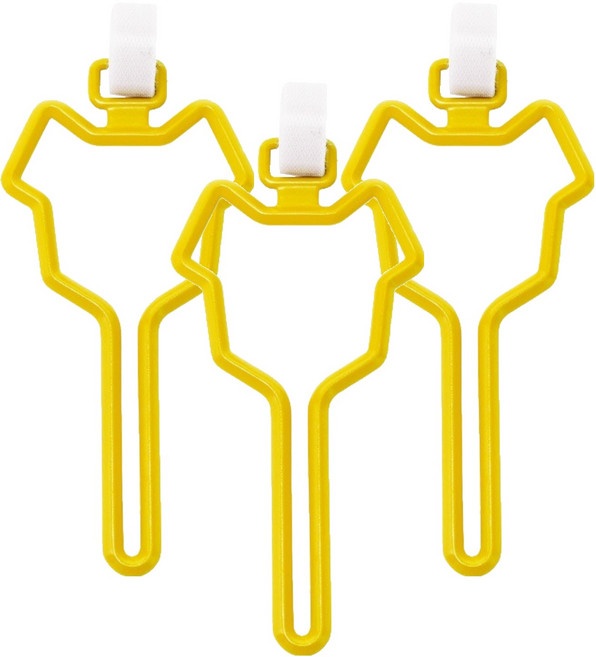 그린허그 강아지 배변봉투 핸즈프리 풉백 홀더, 옐로우, 3개, 1개입