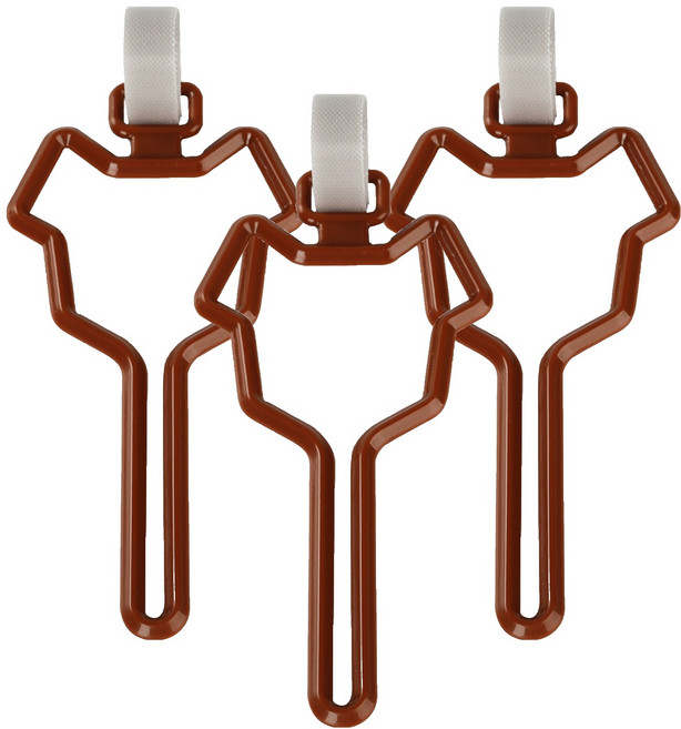 그린허그 강아지 배변봉투 핸즈프리 풉백 홀더, 브라운, 3개, 1개입