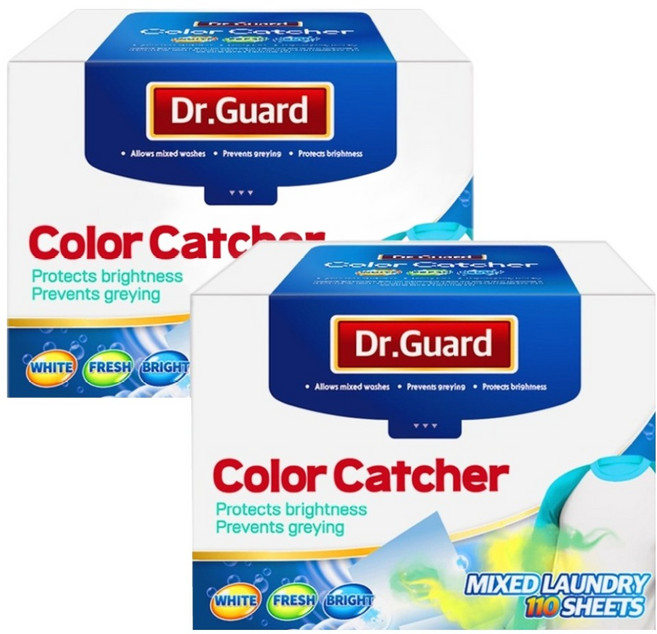 Dr. GUARD 大容量洗衣防染色片, 110片, 2盒