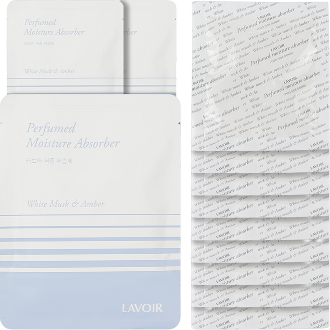 라브아 퍼퓸 제습제 본품 화이트 머스크 앤 앰버 3p, 90g, 3개