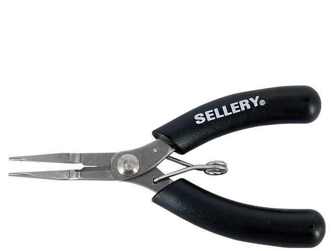 SELLERY 舍樂力 不鏽鋼電子鉗 尖嘴 4 1/2吋, 1個