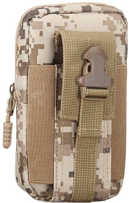 에픽스 벨트형 핸드폰 허리 가방 파우치, 카키, 1개
