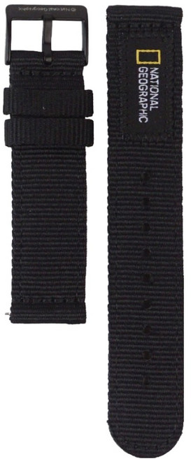 스킨플레이어 내셔널지오그래픽 스마트워치 나토 스트랩 밴드, 블랙, 1개