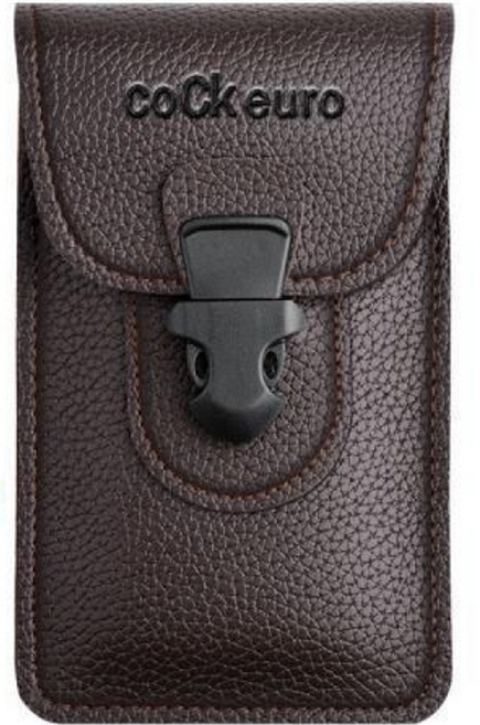 콕유로 벨트형 허리 파우치 핸드폰 허리가방 포켓형, 1개, 브라운