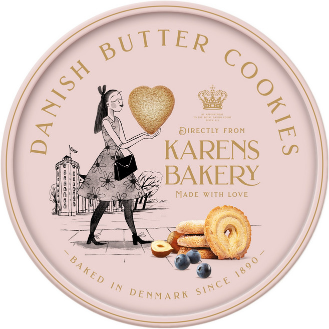 BISCA 케런스 데니쉬 버터 쿠키, 908g, 1개