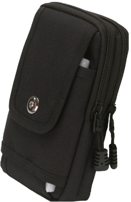 에픽스 벨트형 허리 파우치 핸드폰 허리가방, 블랙 카모, 1개