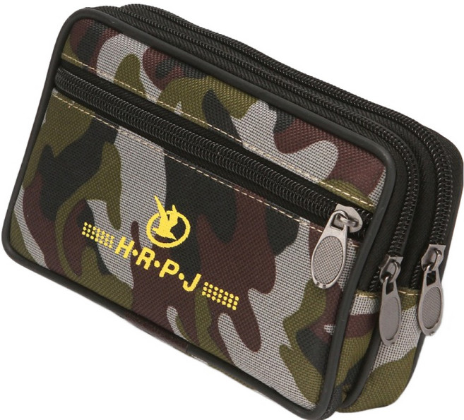 에픽스 벨트형 핸드폰 허리 가방 파우치, 클래식 카모, 1개