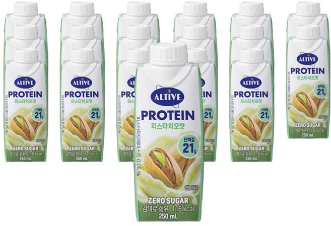 얼티브 프로틴 피스타치오맛, 250ml, 18개