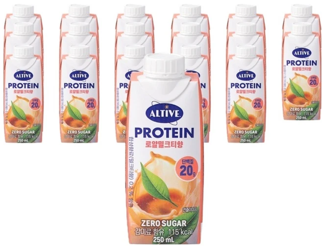 얼티브 프로틴 로얄밀크티향, 18개, 250ml - 쿠팡