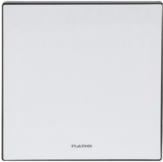 나노 전기 아트2 SIMPLE 2개용 플레이트 맹커버 블랙, 1개