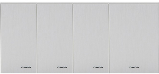 나노 전기 아트2 SIMPLE 1개용 플레이트 맹커버 화이트, 4개