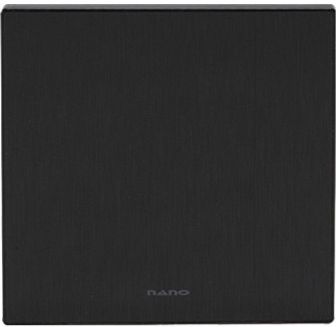 나노 전기 아트2 SIMPLE 2개용 플레이트 맹커버 올블랙, 1개