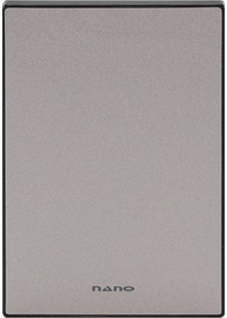 나노 전기 아트2 SIMPLE 1개용 플레이트 맹커버 펄그레이, 1개