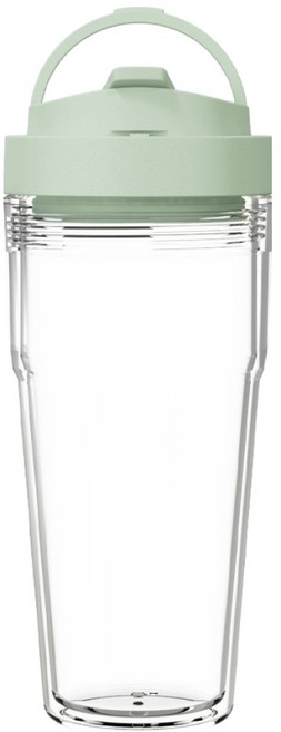 WOKY 沃廚 台灣公司貨 又又杯 雙層純透渾圓杯 ECOZEN, 1個, 初綠, 750ml