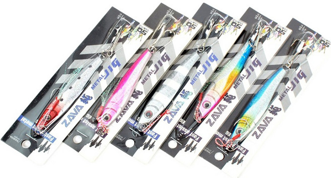 해동 지깅 자바혼 크리스탈 틴셀 메탈지그 루어낚시 바늘 랜덤발송, 5개, 1개입