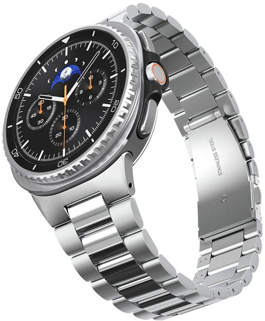 슈피겐 메탈 모던핏 316L 스트랩 밴드 AMP10120, 실버, 1개