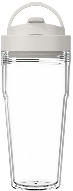 WOKY 沃廚 台灣公司貨 又又杯 雙層純透渾圓杯 ECOZEN, 1個, 橡白, 750ml