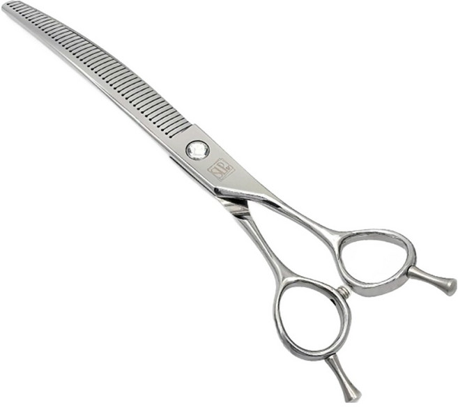 실버라인 미니 톱니 커브 가위 7.5인치, 실버, 1개