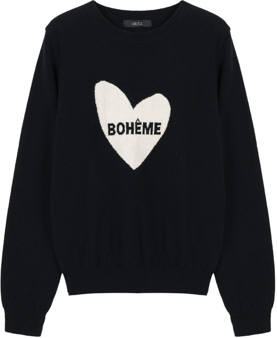 에이비에프지 여성용 하트 파인울 라운드 니트 AFX4QW58