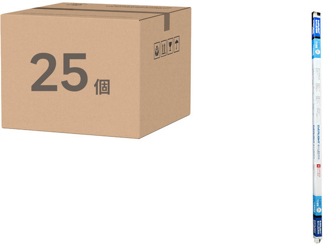 EVERLIGHT 億光 安定器內藏型LED燈管 20W, 25個, 白光(6500K)