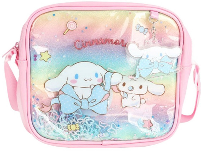 윙하우스 시나모롤 블링 리본 사각 크로스백 SC0919