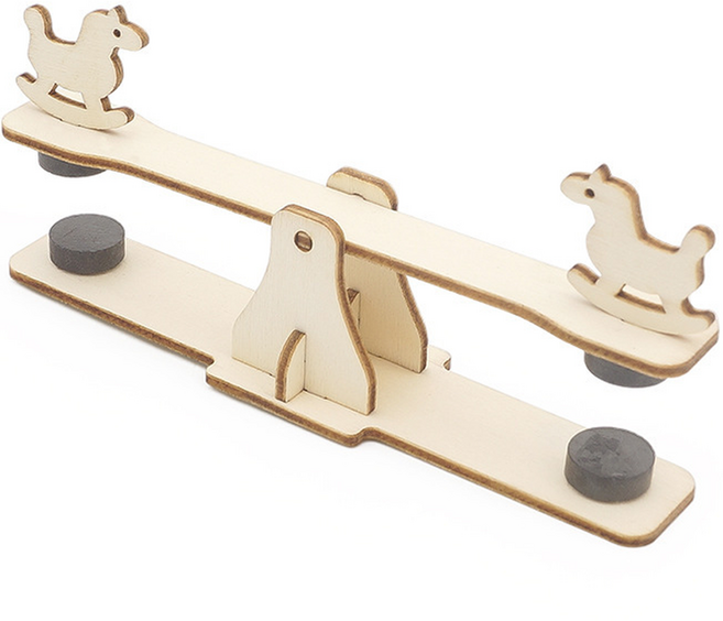 넥트론 과학 실험 자석 시소 DIY 키트 140 x 33 x 65 mm, 1개