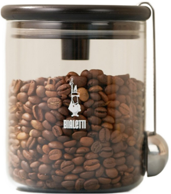 비알레띠 글래스 커피 저장 용기 250g, 투명, 1개