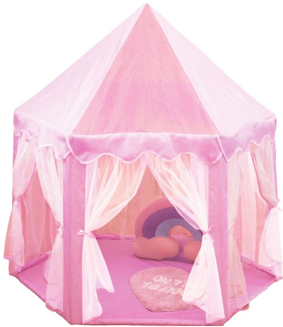 비앤씨 유아용 공주 텐트, 핑크, 1개