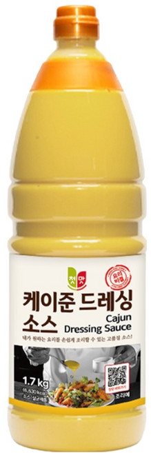 첫맛 케이준 드레싱 소스, 1.7kg, 1개