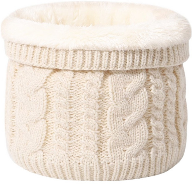 라라듀 겨울 니트 넥워머 방한 목토시, 베이지, 1개