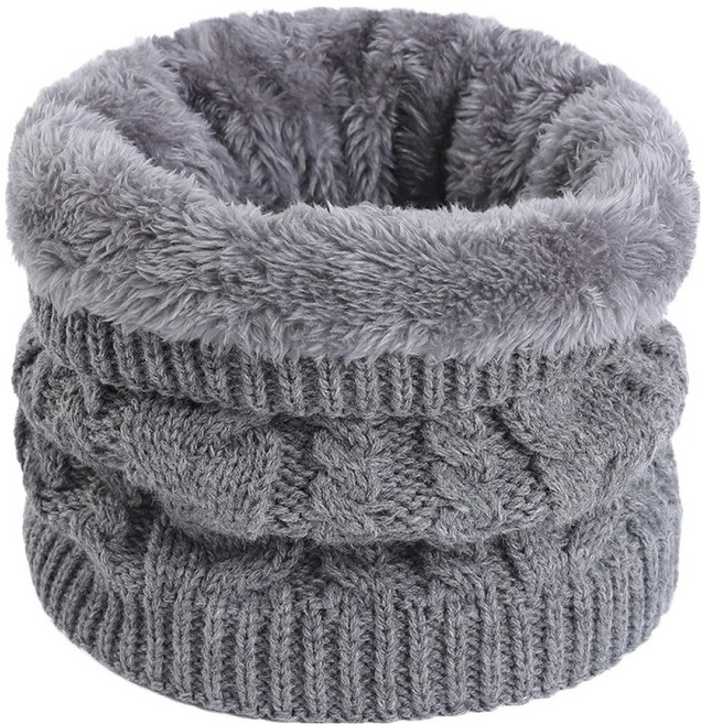 라라듀 겨울 니트 넥워머 방한 목토시, 멜란지 그레이, 1개