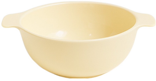 리빙메이트 유아용 멜라민 식판볼, 바닐라 크림, 1개, 단품