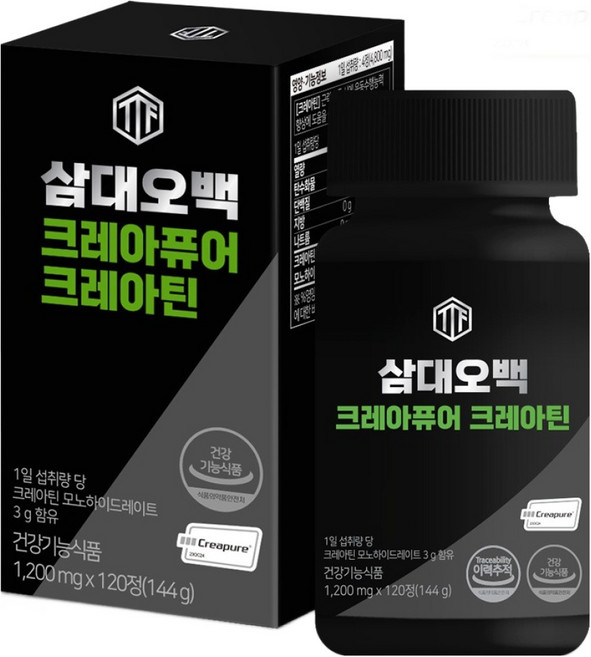 삼대오백 크레아퓨어 크레아틴 144g, 1개, 120정